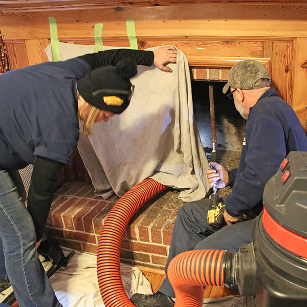 chimney service cleaning in Lexington