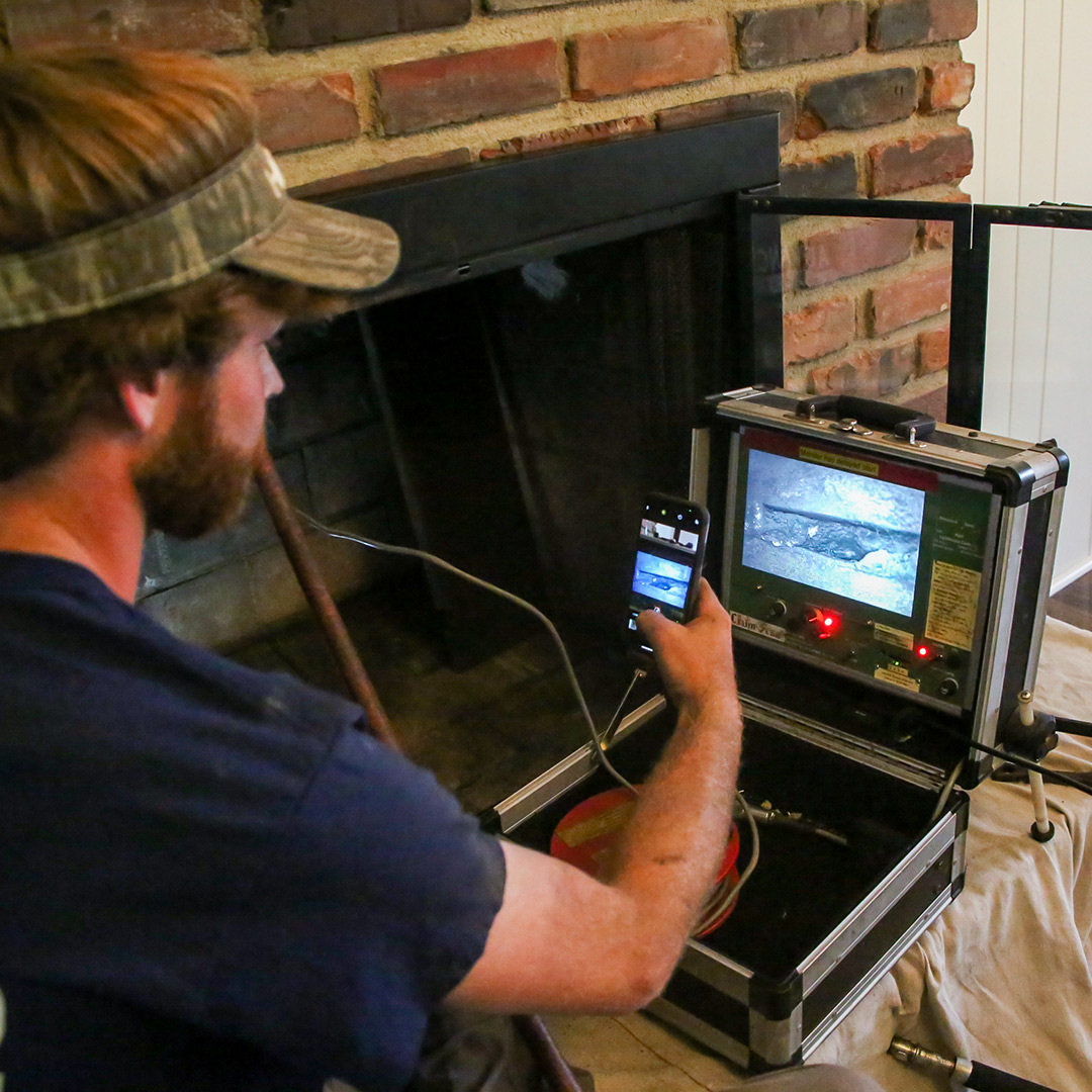 video chimney and fireplace inspections in Buffton SC and Moss Creek