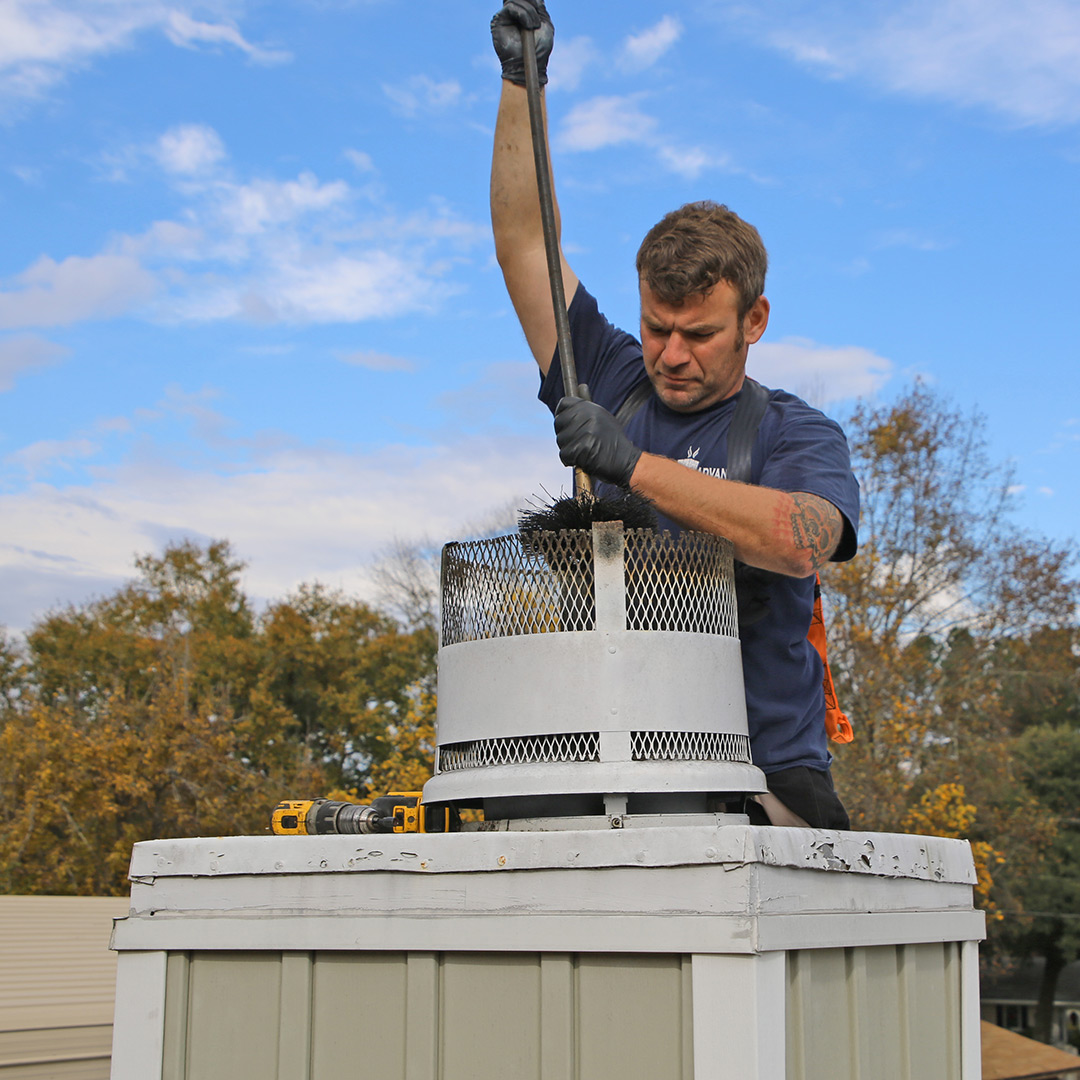 Annual chimney cleaning in Easley & Fernwood, SC