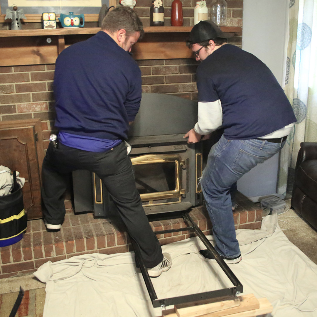 Wood fireplace and insert installation in Greenville & Roebuck SC