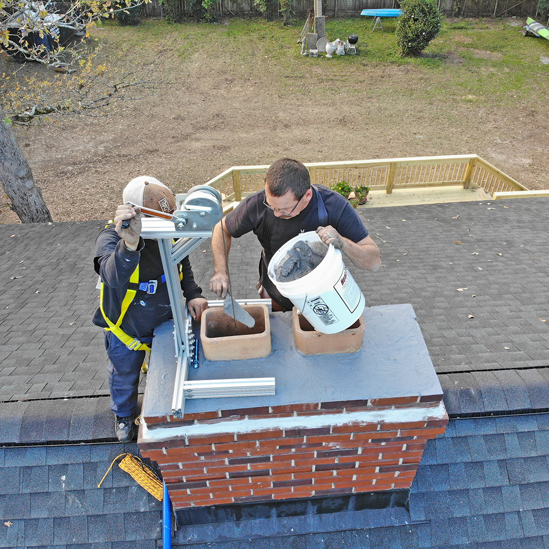 Installing heatshield chimney liners in Hardeeville & Forest Beach, SC