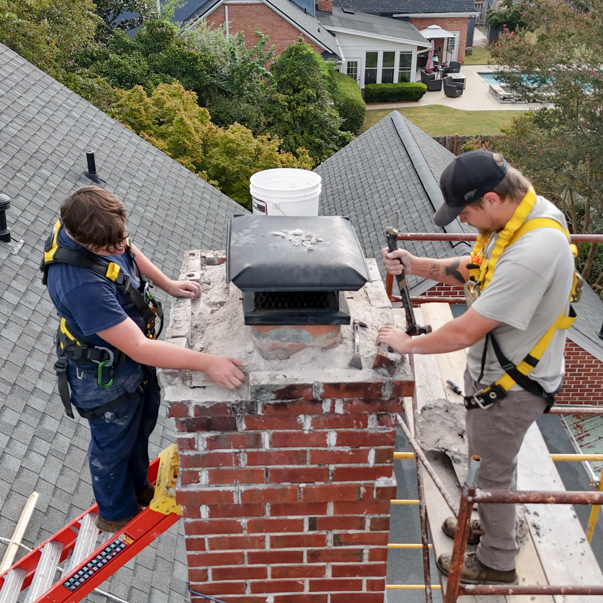 Chimney Masonry repair in Greer & Boiling Spring SC