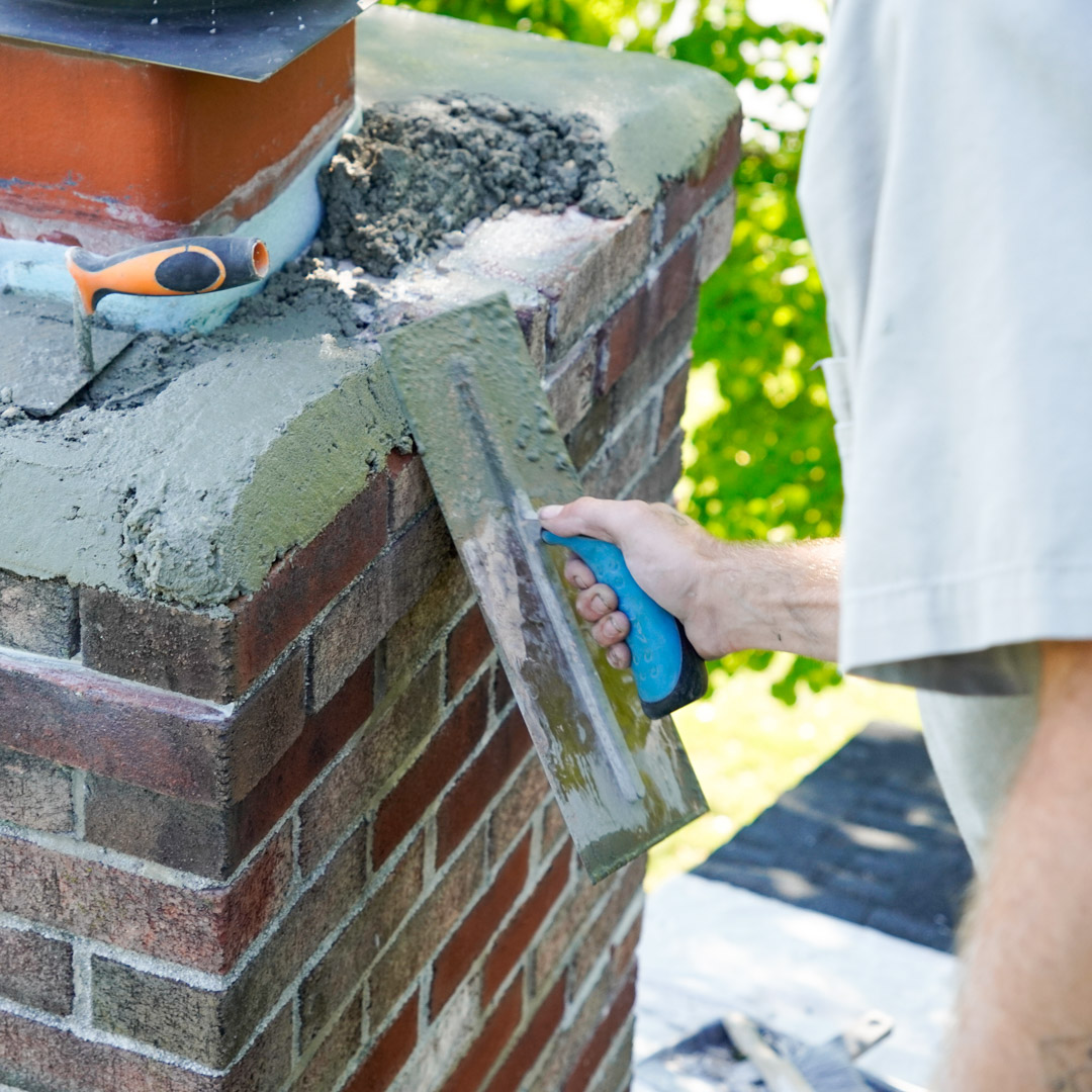 Repairing and rebuilding chimney crowns in Boling Springs and Simpsonville SC
