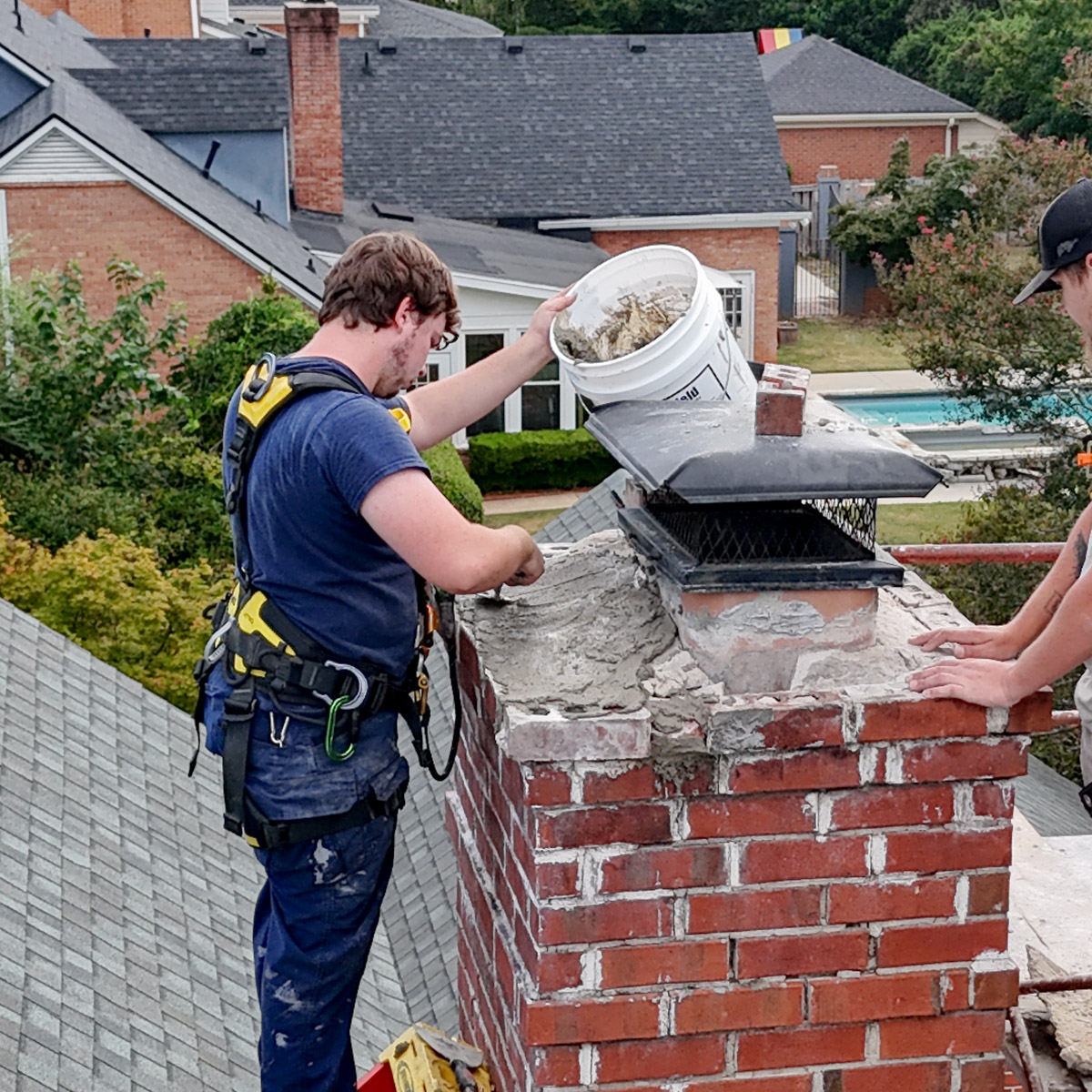 Chimney Crown repair and rebuilds in Easley and Aiken GA