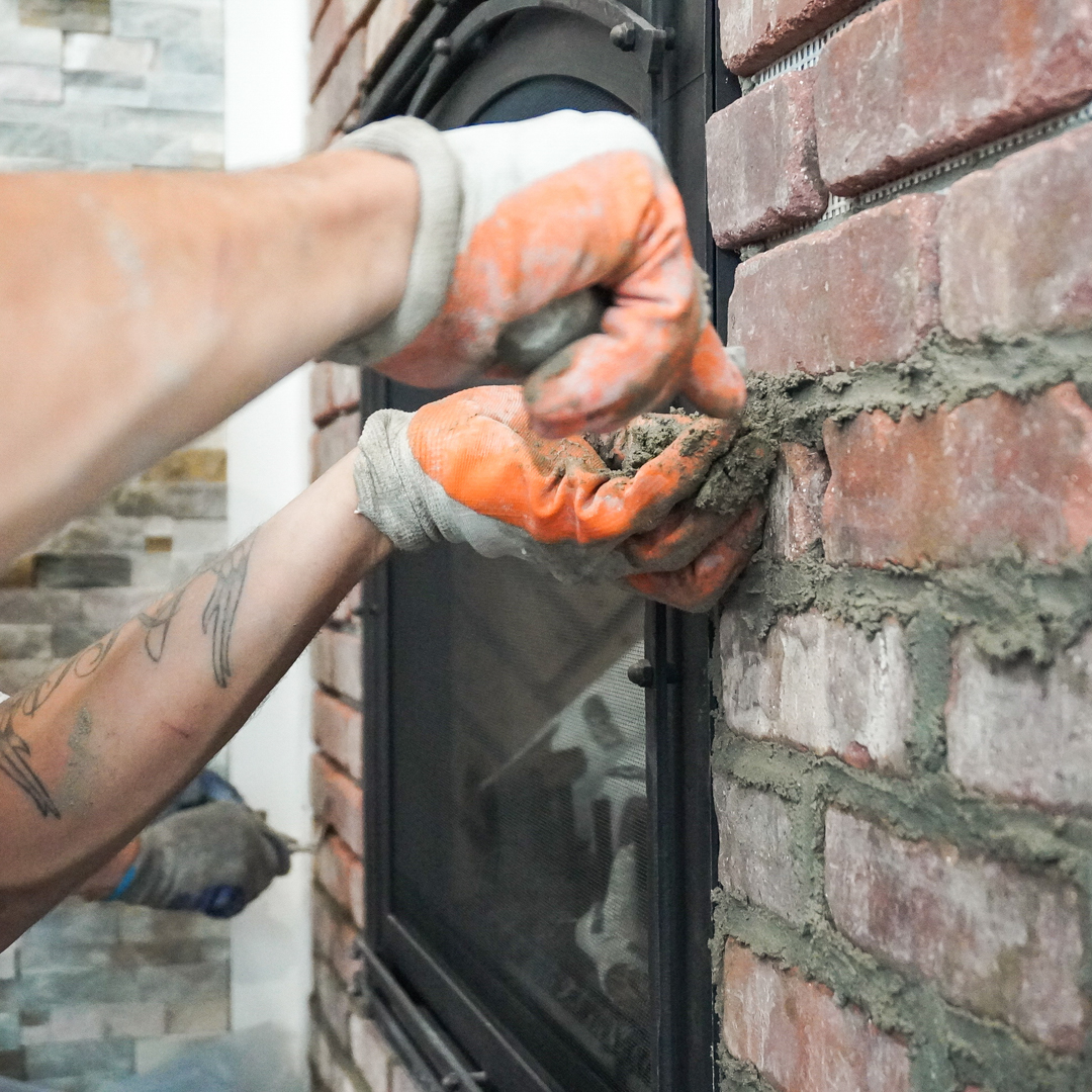 Masonry Fireplace Tuckpointing in Easely & Aiken SC